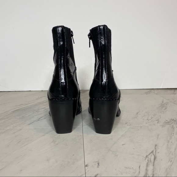 Jeffrey Campbell Caballeros Black Western Boot 6 - Picture 3 of 15